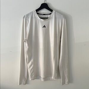 Adidas Athletic White Long Sleeve Tee